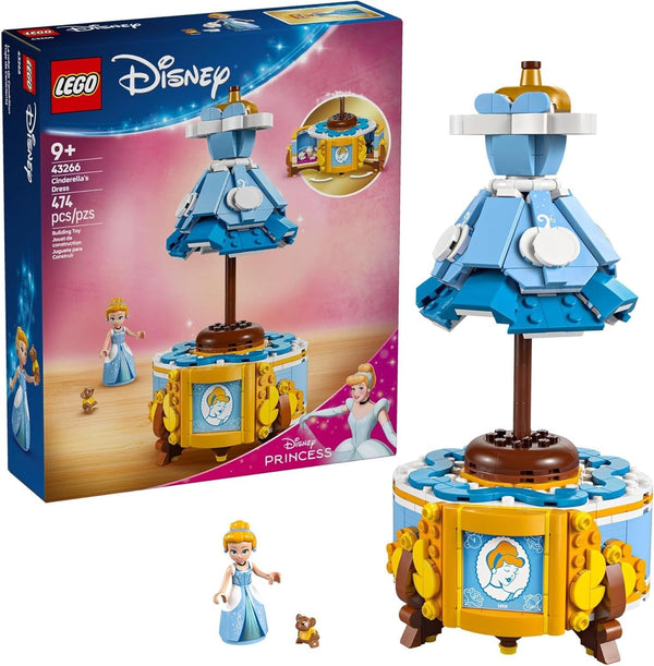 LEGO Disney Princess Cinderella’s Dress Toy - 43266, 474-pcs, Ages 9+ C2