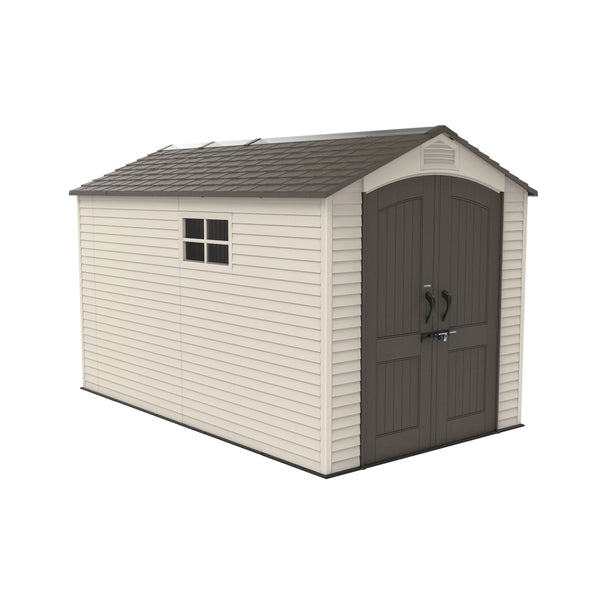 Lifetime Lockable Steel Shed, Beige, 7 x 12 -ft C3