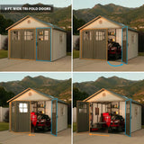 Lifetime Outdoor Storage Shed, 11-ft x 11-ft