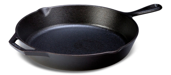 Lodge Seasoned Cast-Iron Skillet, Black, 12-in E7