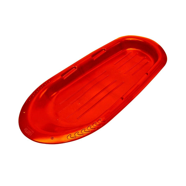 Manitou-X Kids' 2-Person Lightweight Plastic Winter Snow Sled/Toboggan with Grips R8