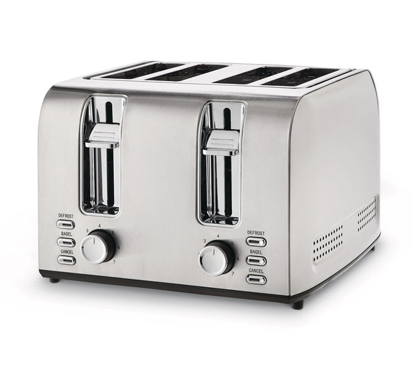 MASTER Chef Stainless Steel Toaster with 3 Settings, 4-Slice P6