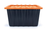 Mastercraft 102-L Heavy-Duty Orange/Black Storage Tote