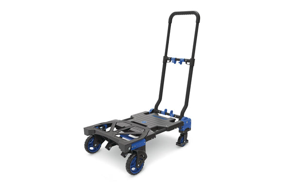 Mastercraft 2-in-1 Folding Hand Truck, 300-lb, Black/Blue K1
