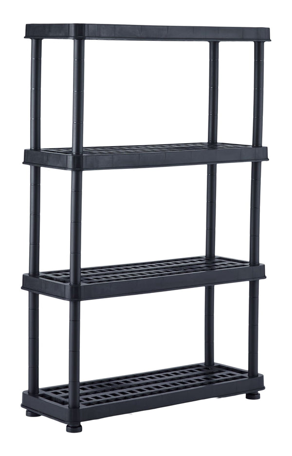 Mastercraft Adjustable 4-Shelf Resin/ Plastic Storage Rack/ Shelving Unit, 36 x 14 x 54.5-in R6