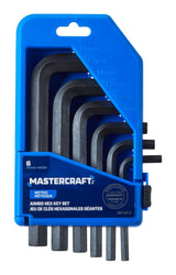 Mastercraft Jumbo Hex Key Set/Allen Wrench Set, Metric, High Quality Cr-V Steel, 6-pc