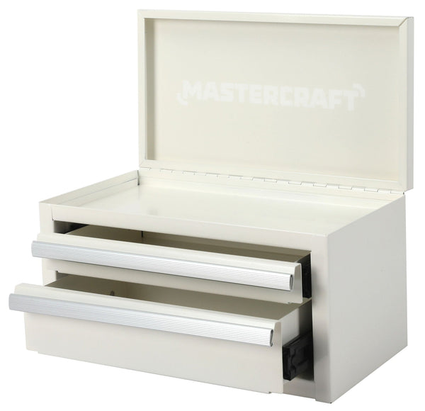 Mastercraft Mini Toolbox with 2 Drawers, New White G9