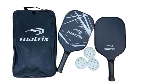 Matrix Recreational Official Size Pickleball Paddle/Racket & Ball Set, 5-pc Z5