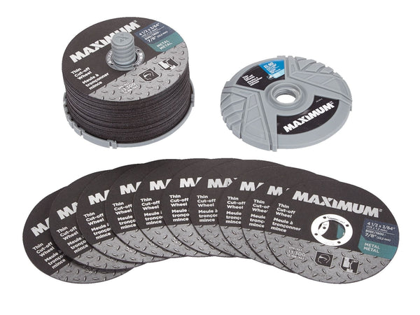 MAXIMUM 4-1/2-in x 3/64-in Aluminum Oxide Thin Cut off Wheel for Metal, 50-pk K1