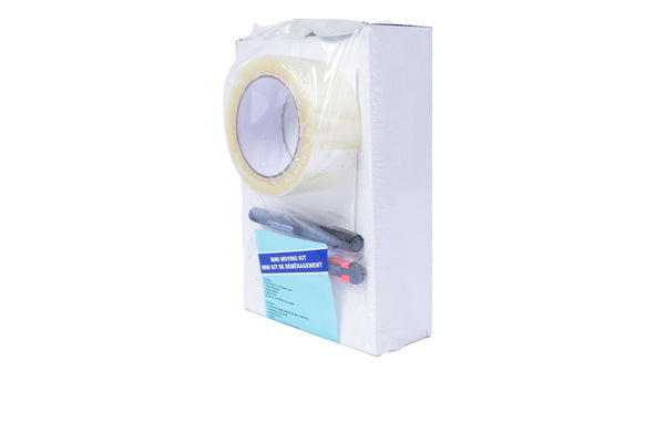 Mini Moving Kit with Box Cutter, Marker, Clear Packing Tape, Tape Gun & Box ID Labels Z1