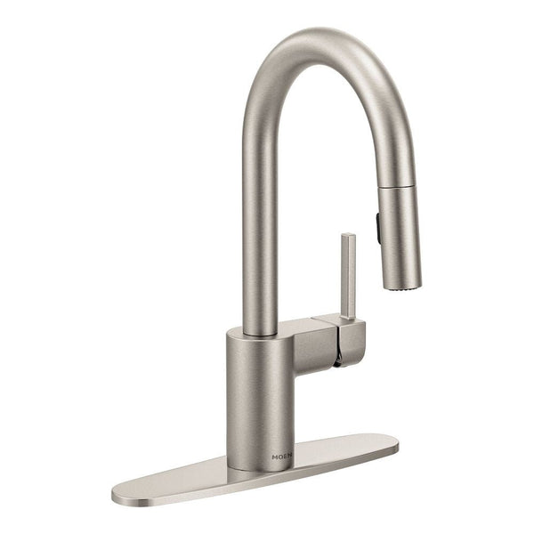 Moen Align Single Handle High Arc Pull Down Sprayer Kitchen Faucet, Stainless Steel K3