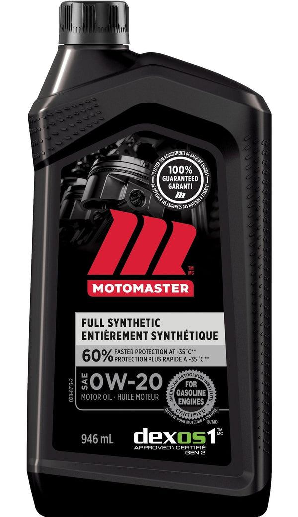 MotoMaster 0W20 Synthetic Engine/Motor Oil, 946-mL P6
