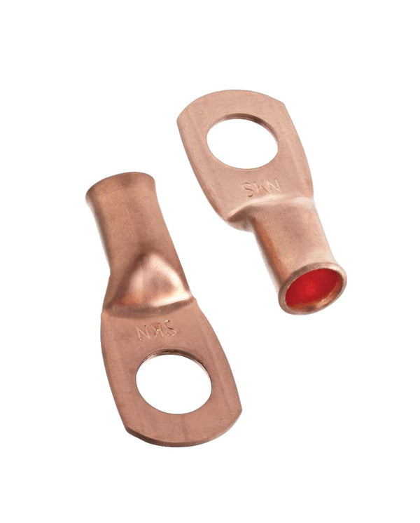 MotoMaster Copper Battery Cable Ends/Terminal Lugs/Ring Terminals, 4-Gauge, 3/8-in Stud X3
