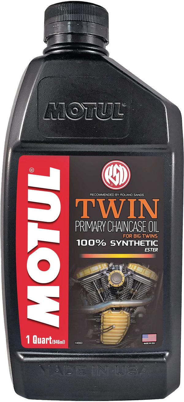 Motul Twin Synthetic Primary Chain Case Motorcycle Oil, 1-L E6