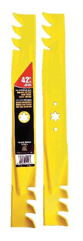 MTD Xtreme 3-in-1, 2-Blade Replacement Set for 42-in Lawn Tractor Cutting Decks, Yellow L4