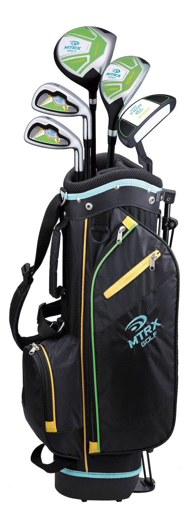 MTRX Junior Kids' Golf Club Set with Gold Stand Bag, Ages 5-8 R6