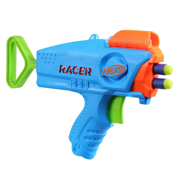 NERF Elite Junior Racer Easy-Play Dart Blaster, Includes 4 Darts, Ages 6+ F6