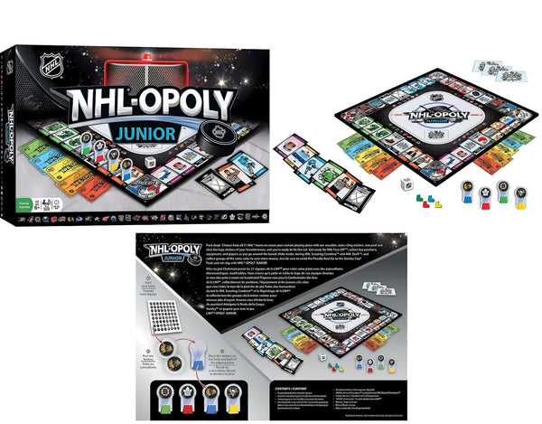 NHL-OPOLY Hockey-Themed Board Game for 2-4 Players L5