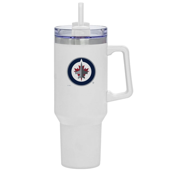 NHL Winnipeg Jets Travel Mug with Straw and Handle, 40-oz I6