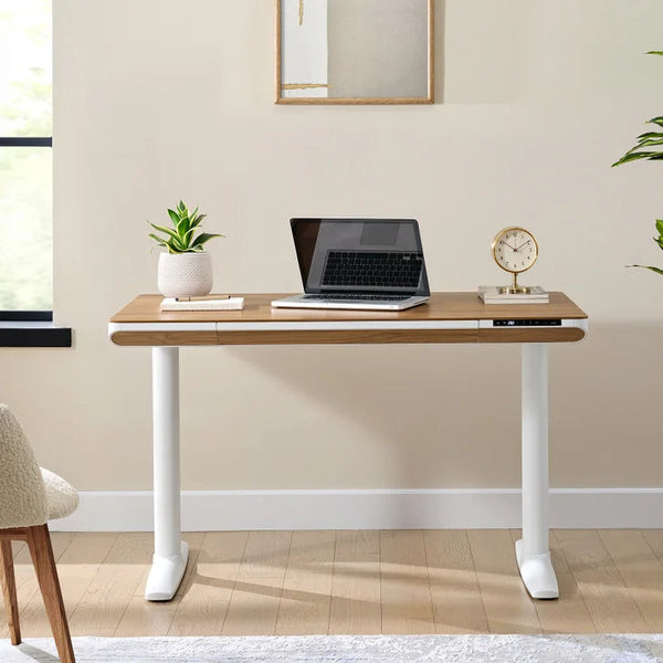 Nico Case 117 cm (46.1 in.) Height Adjustable Lift Desk, White Frame Q3