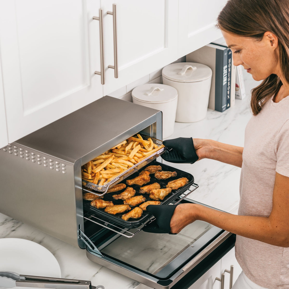 Ninja Foodi XL Pro Digital Convection Air Fryer Toaster Oven, with 10 Functions, Stainless Steel