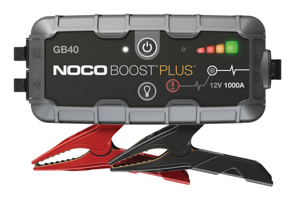 NOCO GB40 Boost Plus Booster Pack/Jump Starter, 1000-Amp, 12V M9
