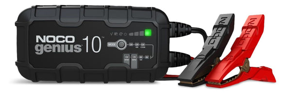 NOCO GENIUS10 Smart Battery Charger/Maintainer/Desulfator, 10-Amp, 6V/12V J6