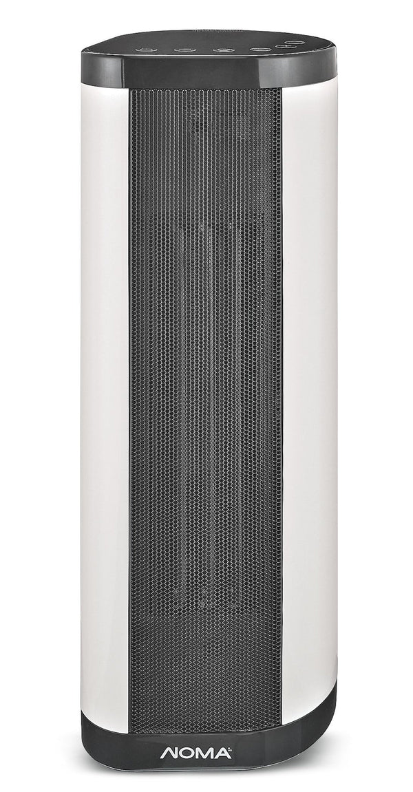 NOMA Oscillating Tower/Baseboard Heater withRemote Control & Thermostat, 1500W, White T1