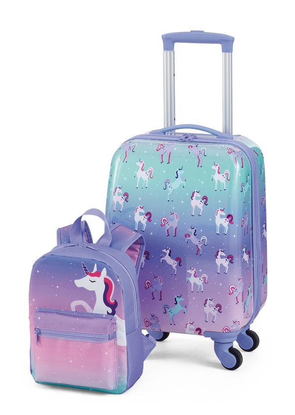 Outbound Kids Unicorn Hardside Luggage, 2-pc, Outbound Hardside Spinner Luggage, 23-in, Outbound Hardside Carry-On Spinner Flex Travel Suitcase,... T8