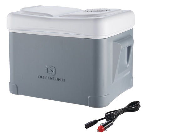 Outbound Powered Cooler, Grey/White, 35 L H0