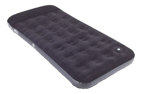 Outbound Twin Airbed with Built-In Manual Pump, Hand/Foot Pump, PVC, Black T0