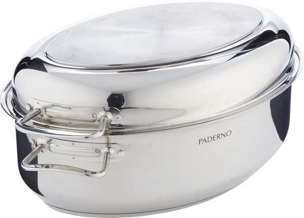 PADERNO 18/10 Stainless Steel Multi-Roaster with Removable Rack, 50.3 x 18cm A3