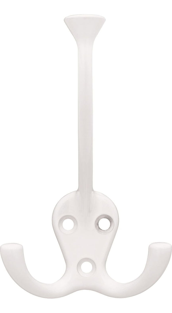 Peerless Stainless Steel Single Tri-Hooks, White, 3-pk T8