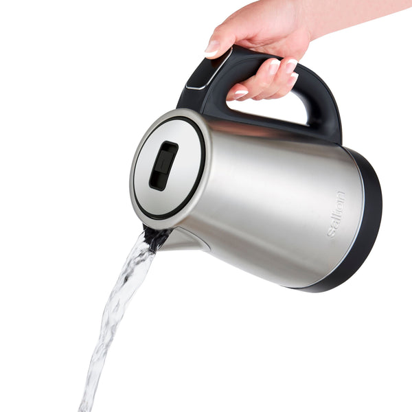 Salton Cordless Electric Kettle with Digital Display, Stainless Steel, 1.7-L C6