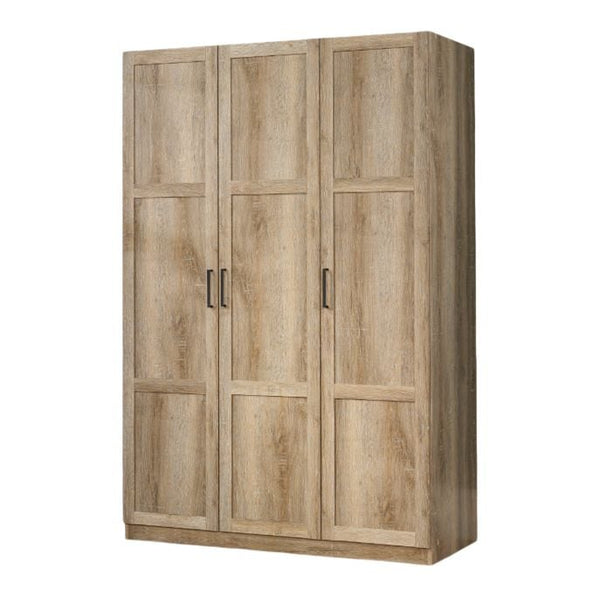 Sauder 3 Door Wardrobe, Shaker Oak G7