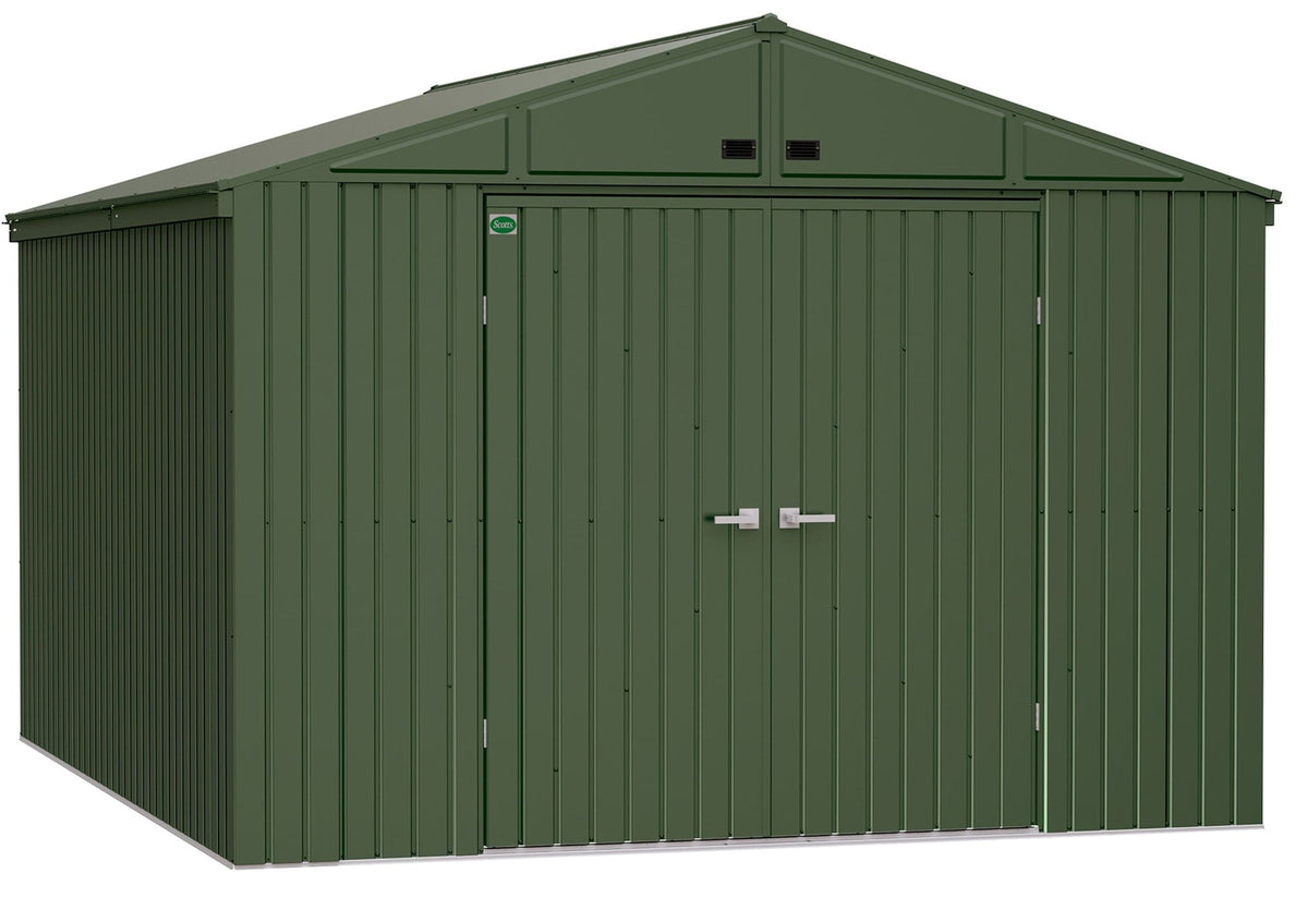 Scotts Lawn Care 10x12-ft Green Corrosion-Resistant Storage Shed