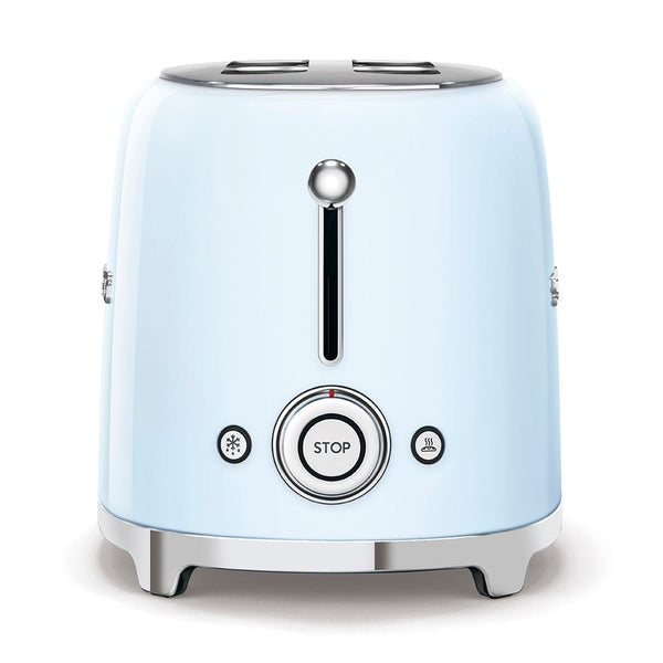 Smeg Retro Style Electric Toaster with Multi-Function Control, Light Blue, 2-Slices P0