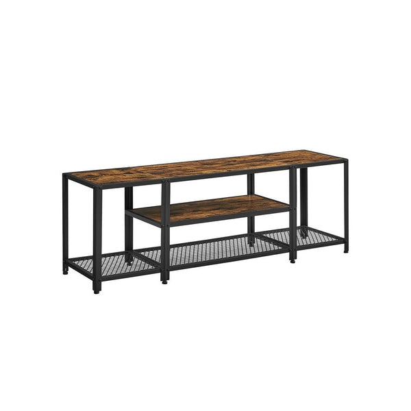 Songmics Home 3-Tier Industrial Rustic Brown TV Stand D2