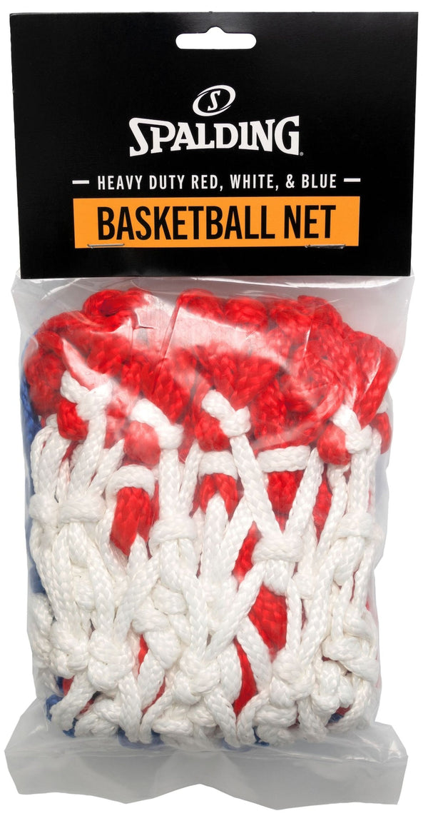 Spalding Heavy Duty Indoor/Outdoor Standard Replacement Basketball Net, Red/White/Blue K9