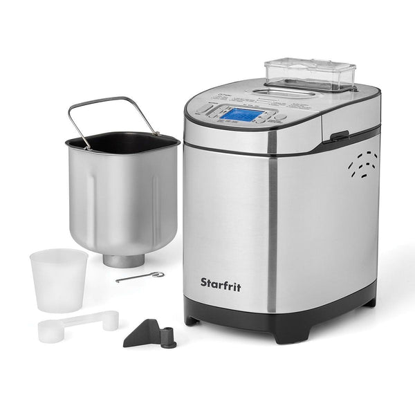 Starfrit Digital Display Breadmaker, Stainless Steel, 2-lb S4