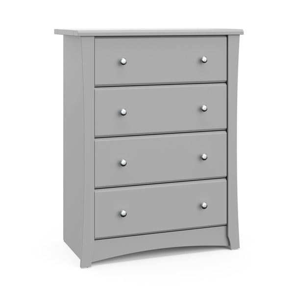Storkcraft Crescent 4-Drawer Dresser/Chest, Pebble Gray H0