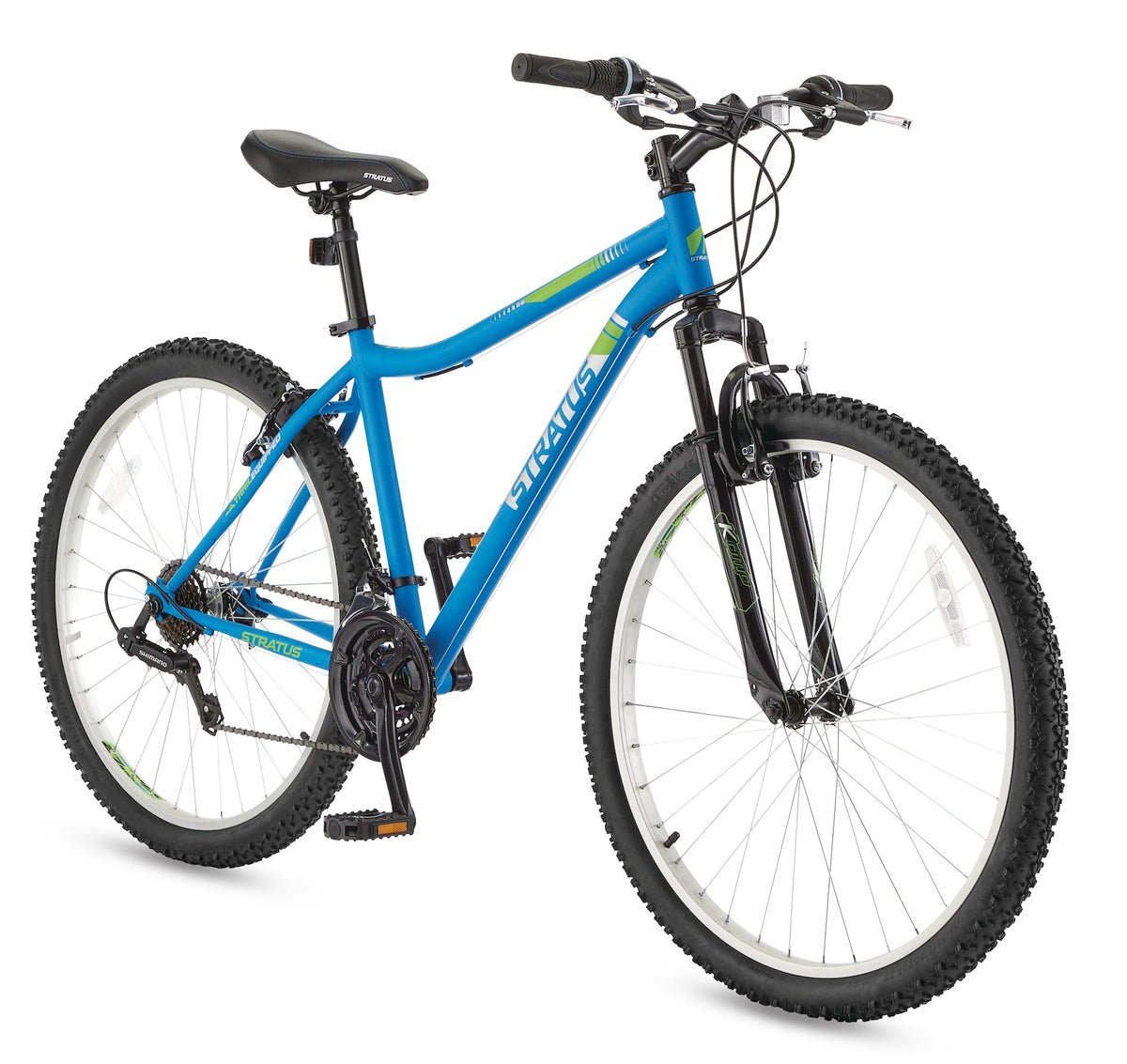 Stratus Phaser Hardtail Mountain Bike, 27.5-in Wheel, Blue