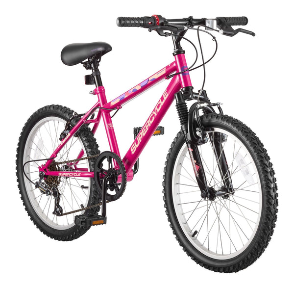 Supercycle Impulse Youth HT Mountain Bike with 5-Speed Grip Shifting System, 20-in P9