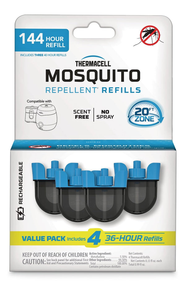 Thermacell E-ZoneGuard Rechargeable Mosquito Repellent Refill 144-Hour Pack F3