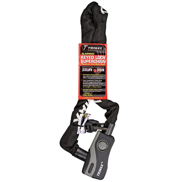 Trimax 36-in Alarmed Lock with Thex Superchain, Corrosion- resistant L3