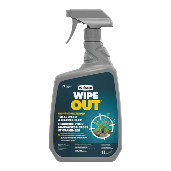 Wilson Wipe Out Ready-to-Use Total Weed & Grass Killer, Herbicide Sprayer, 1-L P5
